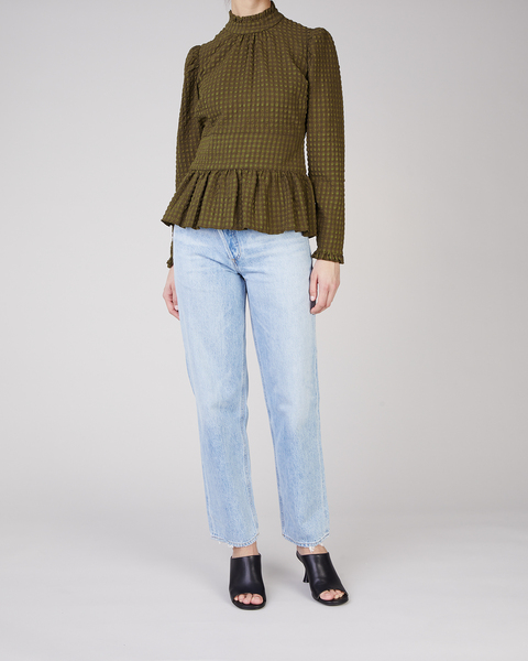 Blus Brandie  Olivgrön 2