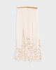 Zimmermann Skirt Wylie Embroidered Midi  Creme 1 (S-M)