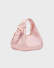 Ganni Bag Hobo Mini Grained Light pink ONESIZE