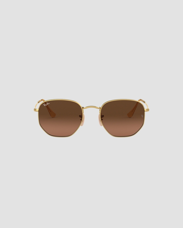 Ray-Ban Sunglasses Hexagonal 51 Gold ONESIZE