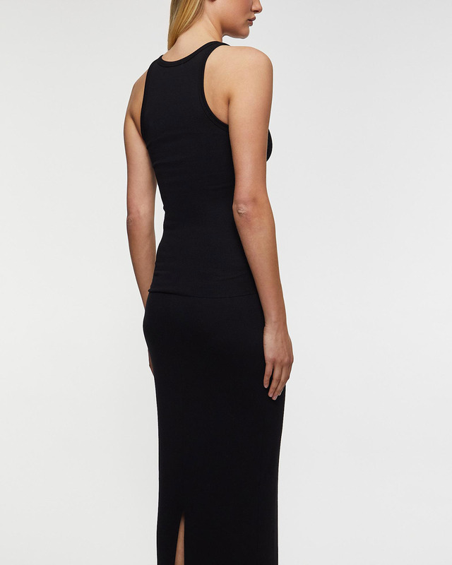 Éterne Top High Neck Fitted Tank  Black S