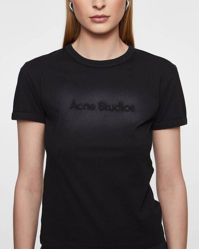 Acne Studios T-Shirt Logo Fitted Faded black S