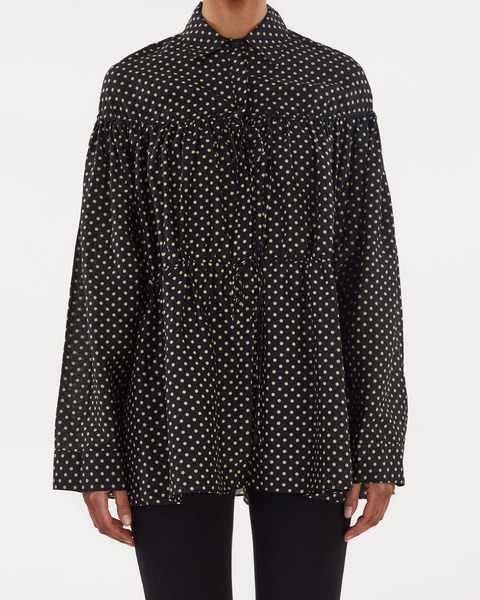 Drawcord Tunic Svart/beige  1