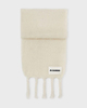 Jil Sander Scarf Plain Label White ONESIZE