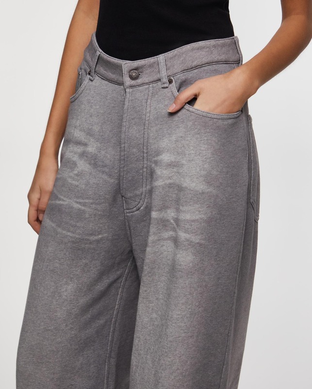 Acne Studios Byxor Loose Fit Sweatpants Grå 34