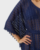 Melissa Odabash Kaftan Petra  Marinblå ONESIZE