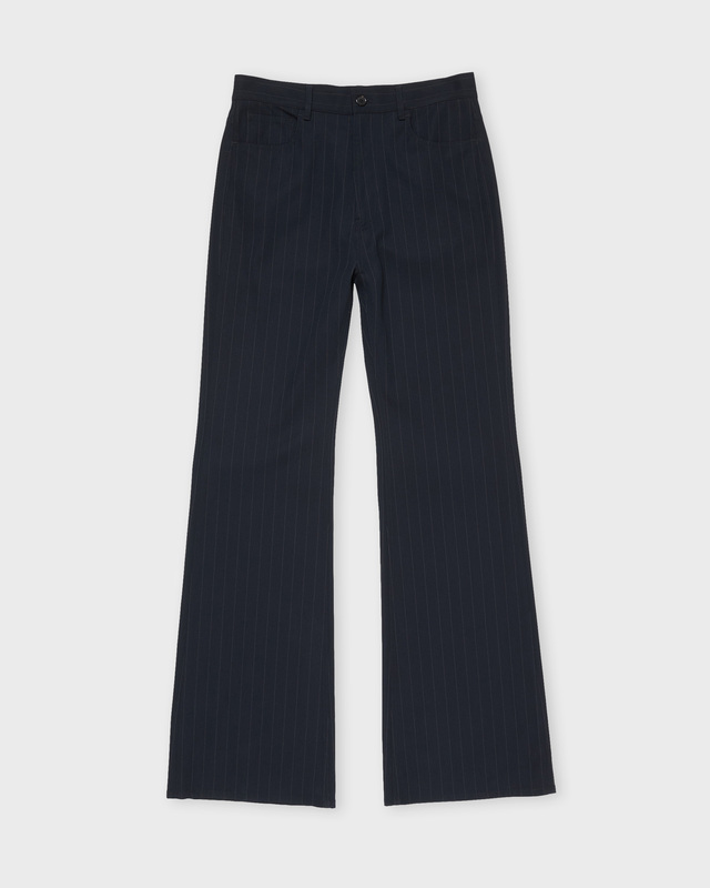 Acne Studios Byxor Fluid Pinstripe Navy 38