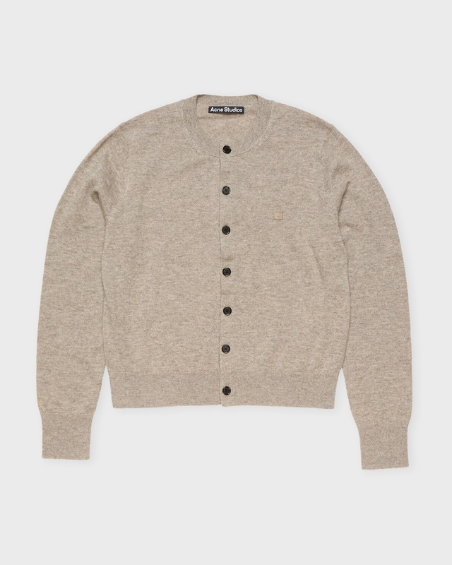 Acne Studios Cardigan Fitted Yak Wool Grey melange L