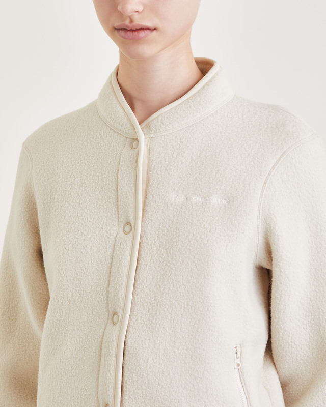 Peak Performance Cardigan W Fleece Snap Sand L