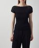 Dagmar Top Contrast Knit Black S