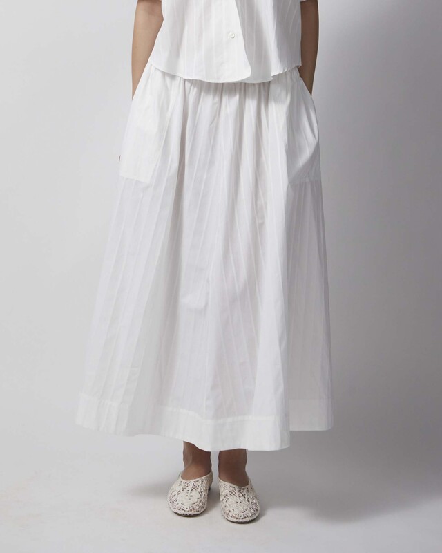 Dagmar Skirt Cotton Maxi White 34