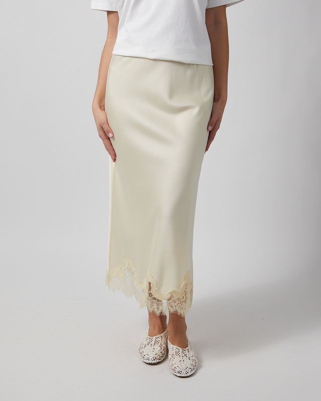 Wakakuu Icons Kjol Lior Lace Ljusgul L