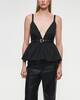 Ganni Top Duchesse Nylon Strap Black 38