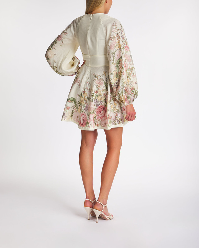 Zimmermann Klänning Waverly Plunge Mini Creme 1 (S-M)