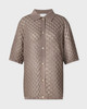 Malina Skjorta Moa Knitted  Taupe XS