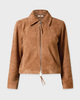 NEUW Jacket Suede Zip Tan M