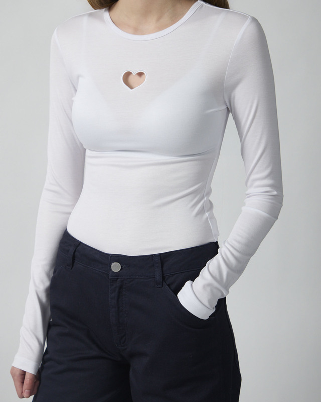 CLOEYS Top Tight Long Sleeve White XS
