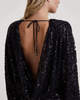 ROTATE Birger Christensen Klänning Sequins Low Back Svart 42