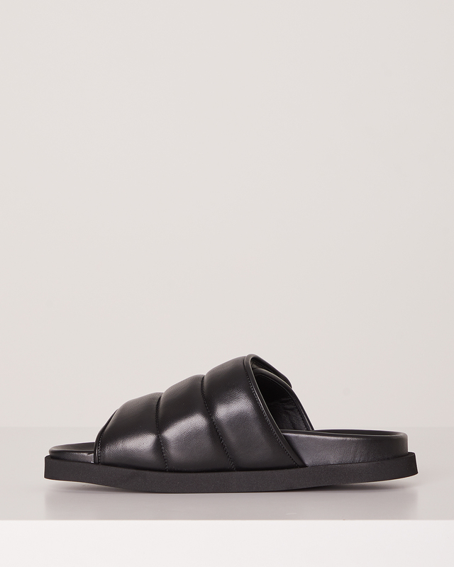 Gia Borghini Sandals 3 Stitched Puffy Slipper Black EUR 36