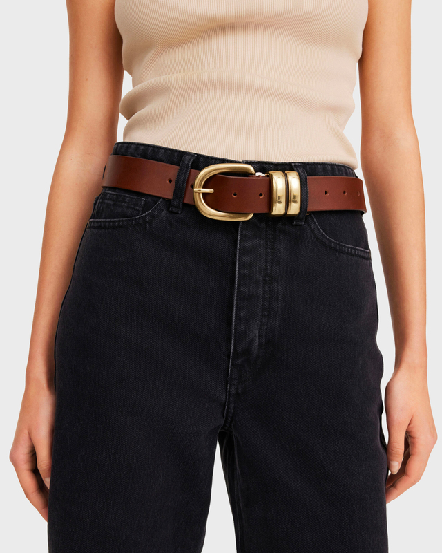 By Malene Birger Belt Zoira Dark brown ONESIZE