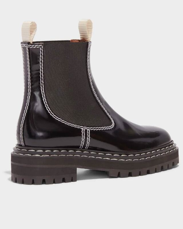 Proenza Schouler Boots Lug Sole Chelsea Black EUR 38