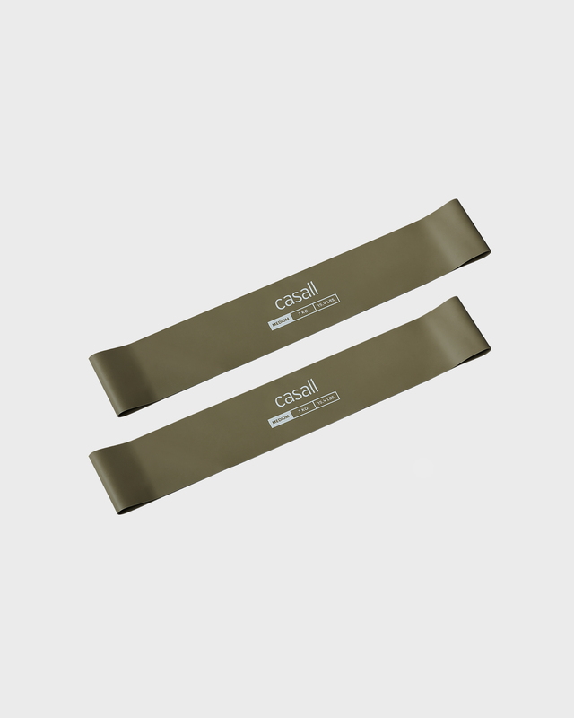 Casall Träningsband Rubber band medium 2pcs Grön ONESIZE