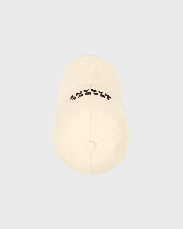 Isabel Marant Cap Tyron Logo Ecru ONESIZE
