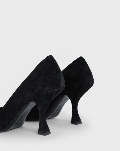 Heels Viva Black Suede Leather Svart 2