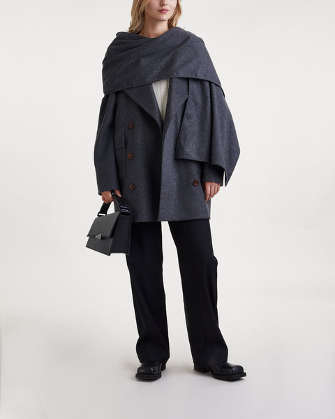 Coat Manhattan Drape Grey 2