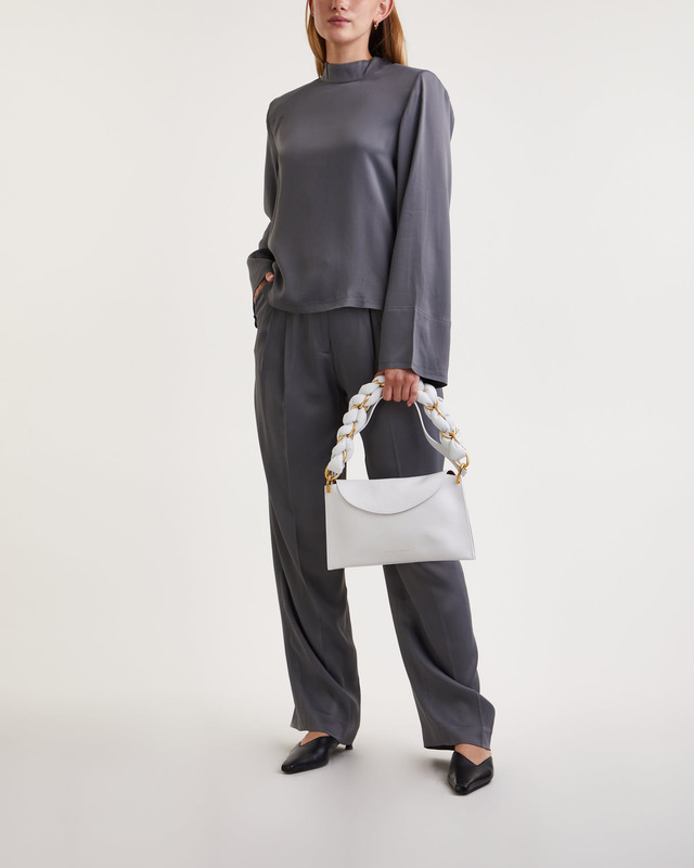 Dagmar Top Shiny longsleeve  Charcoal 40
