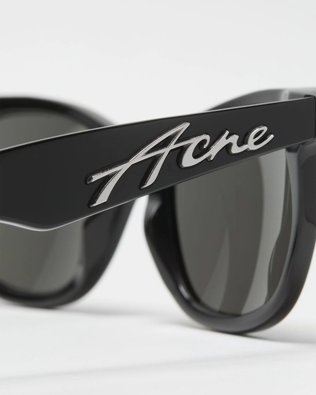 Acne Studios Sunglasses Square-Frame Black ONESIZE