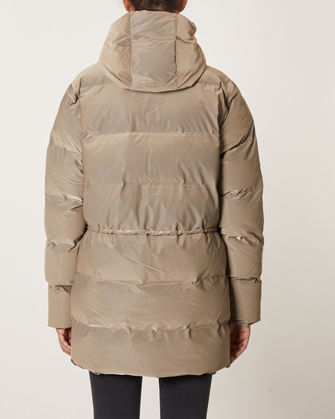 Jacket Puffer W Taupe 2