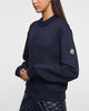 Moncler Sweatshirt Logo Relaxed Navy XS