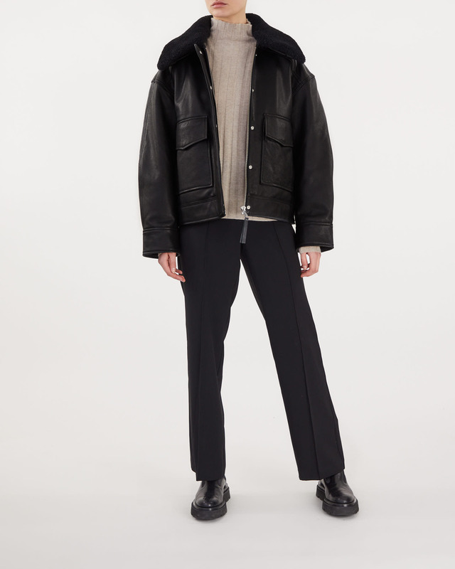Dagmar Jacket Biker Leather Black 34