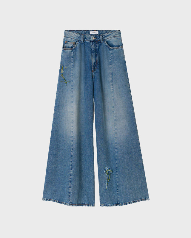 Rodebjer Jeans Maja Embroidery Indigo M