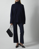 Dagmar Sweater Soft Wool Turtleneck Navy XS