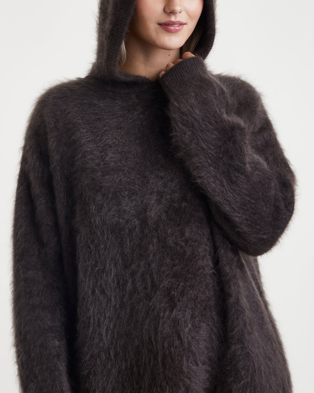 LISA YANG Klänning Maye Hooded Cashmere Brun 1 (S-M)