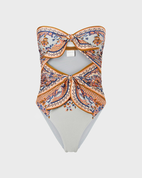 Swimsuit Aster Scarf Tie Light Blue 1