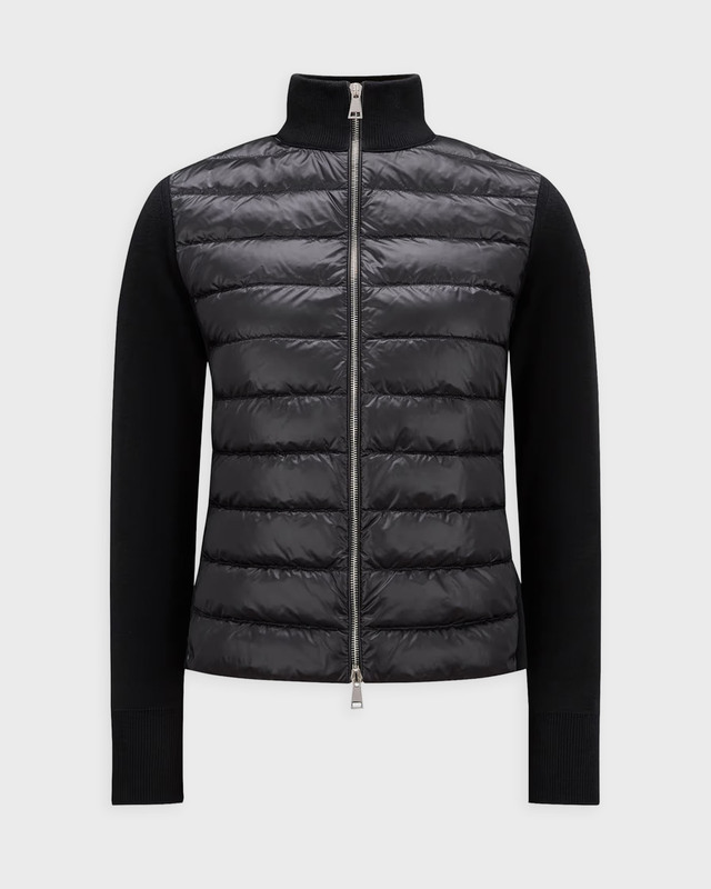 Moncler Kofta Padded Wool Zip-Up Svart XL