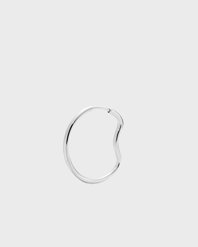 MARIA BLACK Örhänge Copenhagen 20 Hoop Silver ONESIZE