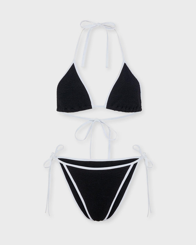 Hunza G Bikini Gina Contrast Svart/vit ONESIZE