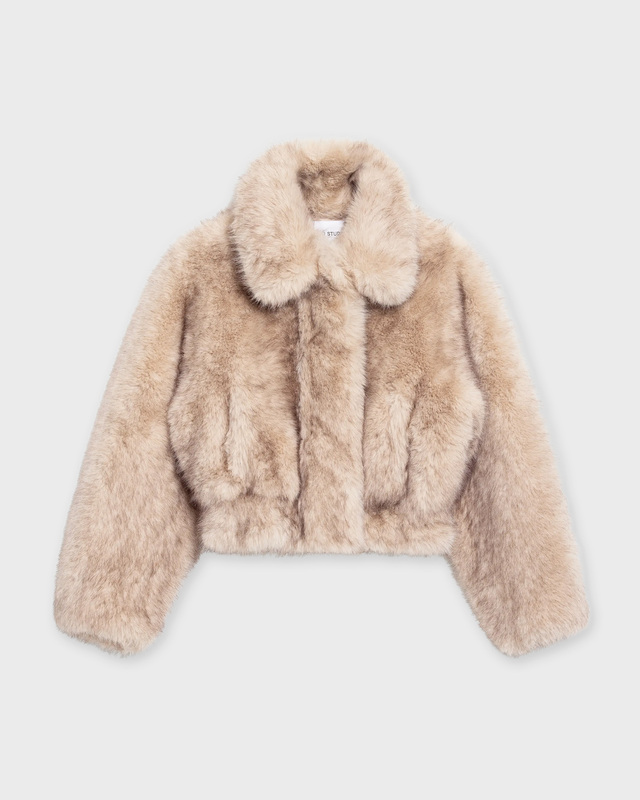 STAND STUDIO Jacka Lena Faux Fur Natural 34
