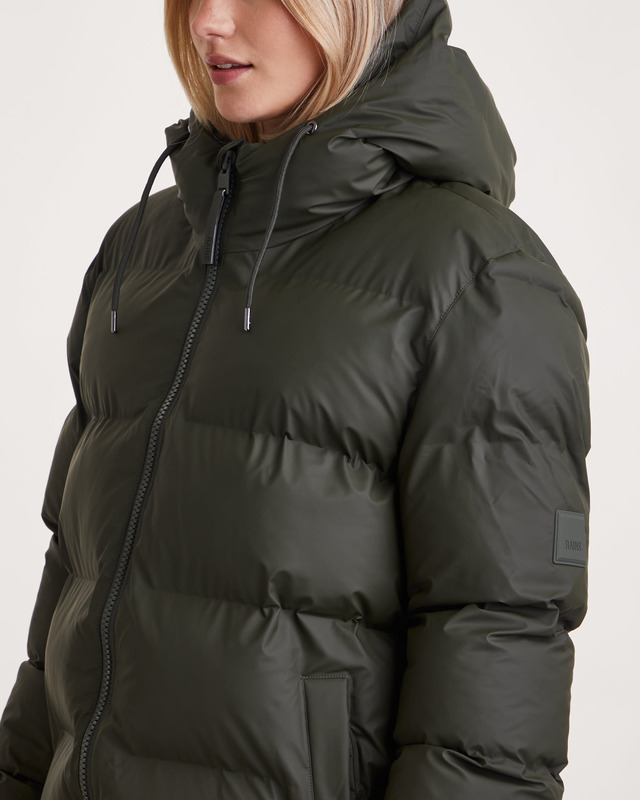 Rains Jacka Alta Long Puffer  Grön S