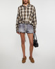 Acne Studios Shorts L’Oeil Denim Printed Grå 40