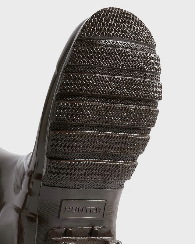 Hunter Boots Women's Original Tall Gloss  Brun EUR 39