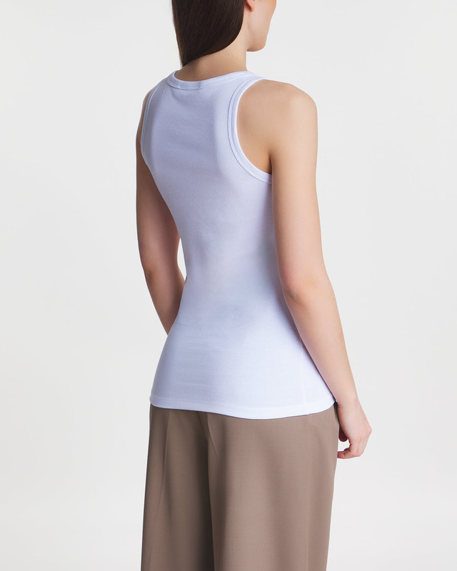 Teurn Studios Ribbed tank top white Vit S
