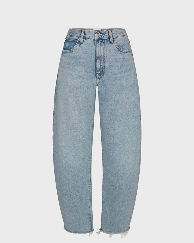 Frame Jeans The Bubble Crop Rapture Raw Light blue wash 28