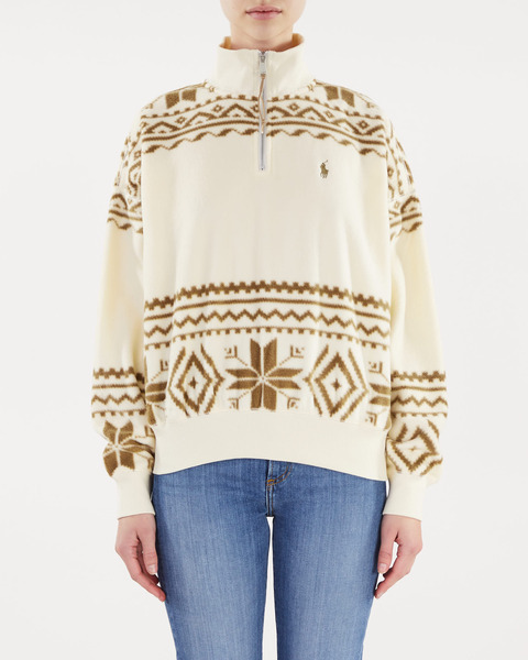 Long Sleeve Sweatshirt Beige 1