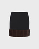 ROTATE  Skjørt Mini Faux Fur Black 38