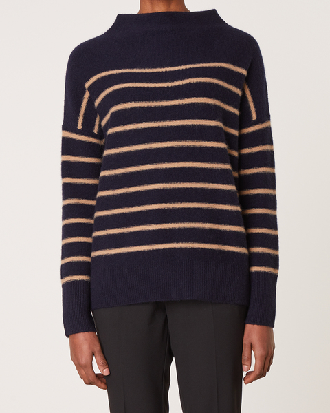 Cashmere Sweater Breton Stripe Blå 2